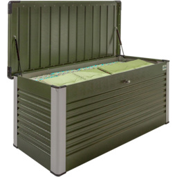 Trimetals 750L Olive Weatherproof Garden Storage Box - Green - Wilko - thumbnail 3
