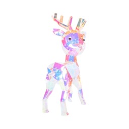 Iridescent Diamante Nose Reindeer - Wilko - thumbnail 4