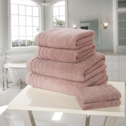 Rapport Home So Soft Dusky Pink Cotton Face Cloth - Size: 0.1 x 30 x 30cm - Wilko - thumbnail 3