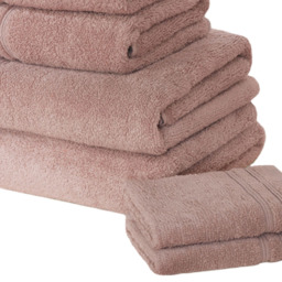 Rapport Home So Soft Dusky Pink Cotton Face Cloth - Size: 0.1 x 30 x 30cm - Wilko - thumbnail 4