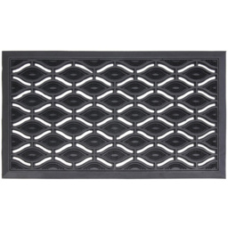 JVL Elipses Rubber Door Mat 40 x 70cm 2 Pack - Black - JVL Homewares - Wilko - thumbnail 4