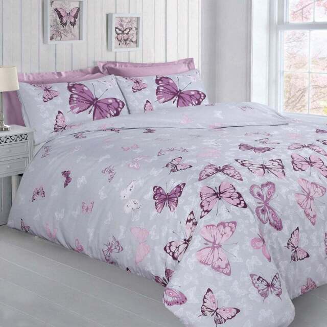 Velosso Single Butterfly Glaze Duvet Set - Brown - Serene - Wilko - image 1