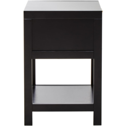 Interiors by Premier Sherman Single Drawer Single Shelf Black Side Table - Size: 50 x 40 x 60cm - Wilko - thumbnail 7