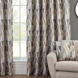 Indiana Geo Jacquard Curtain - Multicolour/168cm/183cm - Divante Finest - Wilko - thumbnail 6