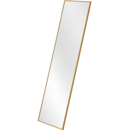 Living and Home Gold Slim Full Length Wall Mounted Mirror 120cm - Size: 120 x 30 x 2cm - Cream - Wilko - thumbnail 4
