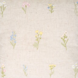Pippa Floral Embroidered Cushion Beige - Divante - Wilko - thumbnail 4