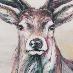 Noble Stag Sketched Effect Framed Canvas - Wilko - thumbnail 5