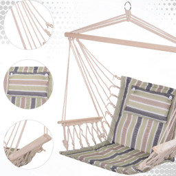 Outsunny Hanging Hammock Chair - Size: 3 x 106 x 100cm - Multi - Wilko - thumbnail 6