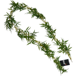 Leaf Artificial Bamboo Hanging Garland 5.9ft - Size: 180 x 12 x 12cm - Green - Wilko