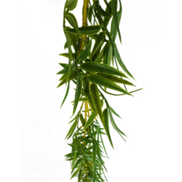Leaf Artificial Bamboo Hanging Garland 5.9ft - Size: 180 x 12 x 12cm - Green - Wilko - thumbnail 4