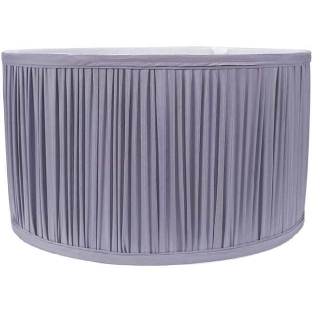 ValueLights Jess Powder Blue Pleated Large Drum Shade - Wilko - image 1