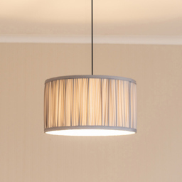 ValueLights Jess Powder Blue Pleated Large Drum Shade - Wilko - thumbnail 3