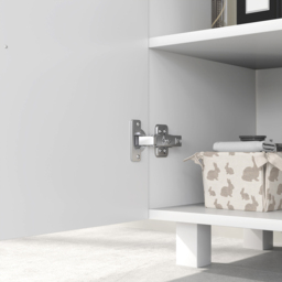 Portland 2 Door White High Gloss Freestanding Bathroom Under-Sink Cabinet - Size: 60 x 35 x 60cm - Wilko - thumbnail 4