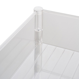 Living and Home 4 Shelf Clear Rolling Storage Cart - Size: 89.9 x 37 x 20cm - Wilko - thumbnail 6