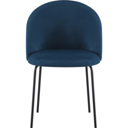Seconique Boston Set of 4 Sapphire Blue Velvet Dining Chair - Wilko - thumbnail 6