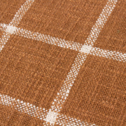 Yard Beni Ginger and Natural Checked Fringed Throw 130 x 180cm - Size: 180 x 130cm - Multi - Yard Living - Wilko - thumbnail 4