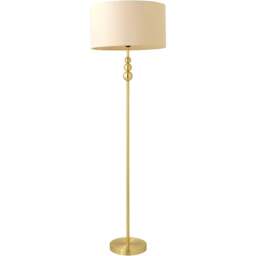 ValueLights Marissa Reni Cream Shade and Gold Ball LED Floor Lamp - Size: 145 x 45 x 45cm - Wilko - thumbnail 1