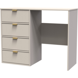 Crowndale Linear 4 Drawer Kashmir Matt Dressing Table - Cream - Wilko - thumbnail 3