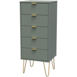 Crowndale 5 Drawer Reed Green Chest of Drawers Ready Assembled - Wilko - thumbnail 3