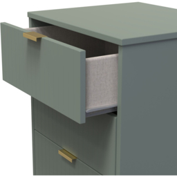 Crowndale 5 Drawer Reed Green Chest of Drawers Ready Assembled - Wilko - thumbnail 7