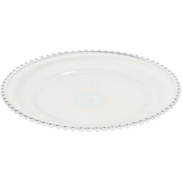 "13"" Charger Plate with Metallic Rim - Silver - Wilko" - thumbnail 3