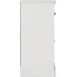 Seconique Stratford 2 Door 2 Drawer White Sideboard - Size: 80 x 93 x 38cm - Wilko - thumbnail 6