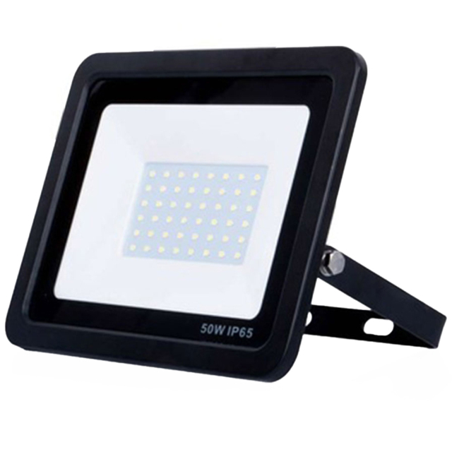 ENER-J 6000K 30W Slim LED Floodlight - Size: 30 x 20 x 10cm - Black - Wilko - image 1