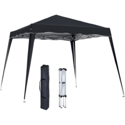 Outsunny 2.5 x 2.5m Black Awning Marquee Pop Up Gazebo Tent - Size: 250 x 240 x 240cm - Wilko - thumbnail 3