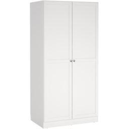 Furniture To Go Brande Double Door White Wardrobe - Size: 2 Door - Wilko - thumbnail 3