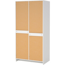 Furniture To Go Brande Double Door White Wardrobe - Size: 2 Door - Wilko - thumbnail 6