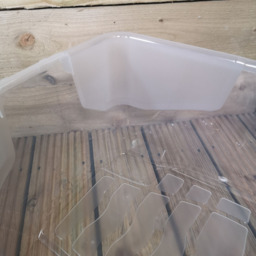 Samuel Alexander 42L Clear Stackable Storage Box with Black Lid 4 Pack - Size: 39 x 60 x 26cm - White - Wilko - thumbnail 6