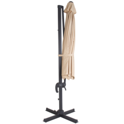 Charles Bentley Beige Extra Large Round Cantilever Parasol 3.5m - Size: 4m - Brown - Wilko - thumbnail 4