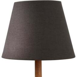 Lighting Collection Underwood Grey Linen Tapered Lamp Shade 20cm - Size: 62.5 x 21.5 x 21.5cm - Charcoal Grey - Wilko - thumbnail 1