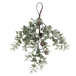 Euclyptus and Pinecone Door Drop - Green - Wilko
