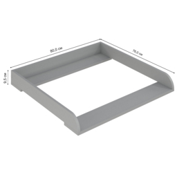 Shefa 800 Grey Kids Universal Changing Top - Size: 10 x 80 x 78cm - Wilko - thumbnail 6