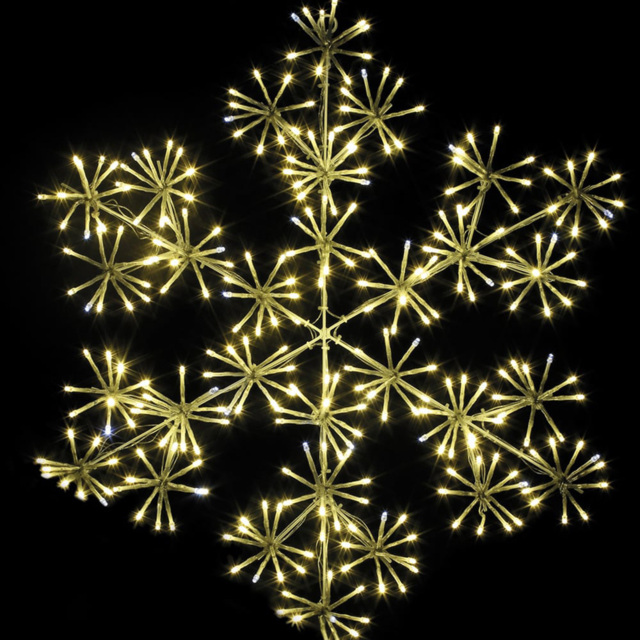 The Christmas Workshop 300 LED Warm White Starburst Snowflake 60cm - Wilko - image 1