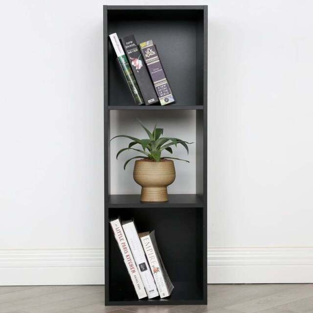 Jane 3 Shelf Black Cube Storage Unit - Home Garden Direct - Wilko - image 1