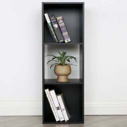 Jane 3 Shelf Black Cube Storage Unit - Home Garden Direct - Wilko