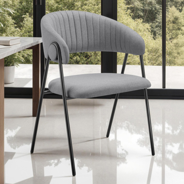 tectake Bedano Set of 6 Grey Dining Chair - Wilko - image 1