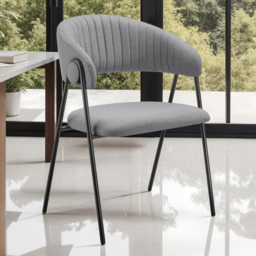 tectake Bedano Set of 6 Grey Dining Chair - Wilko