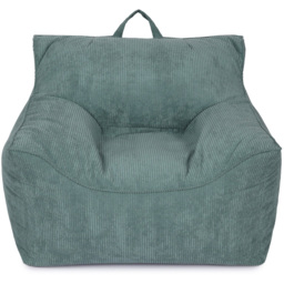 Kaikoo Green Cord Bean Bag Chair - Wilko - thumbnail 6