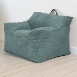 Kaikoo Green Cord Bean Bag Chair - Wilko