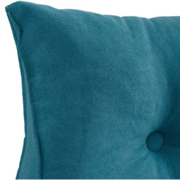 Living and Home Peacock Blue Wedge Headboard Pillow with Side Pocket 180 x 50cm - Size: 50 x 180 x 20cm - Wilko - thumbnail 5