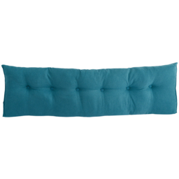 Living and Home Peacock Blue Wedge Headboard Pillow with Side Pocket 180 x 50cm - Size: 50 x 180 x 20cm - Wilko - thumbnail 3