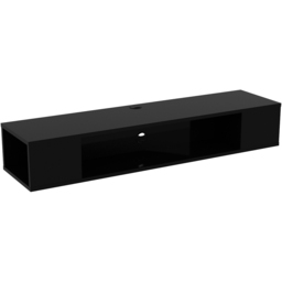 Decorotika Peti Black Floating TV Unit - Size: 23 x 135 x 35.2cm - Wilko - thumbnail 6