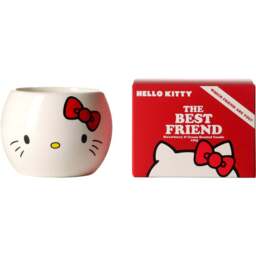 Hello Kitty The Best Friend Strawberry and Cream Scented Candle - Size: 9 x 9.5 x 9.5cm - White - Wilko