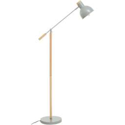 Premier Housewares Matte Grey Floor Lamp - Size: 70 x 25 x 145cm - Wilko - thumbnail 1