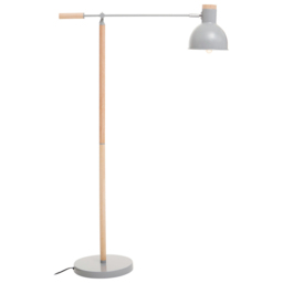 Premier Housewares Matte Grey Floor Lamp - Size: 70 x 25 x 145cm - Wilko - thumbnail 4
