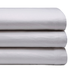 Serene King Size Grey Brushed Cotton Flat Bed Sheet - Wilko - thumbnail 4