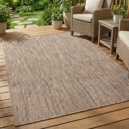 Alicante Indoor and Outdoor Rug Almond 160cm - Wilko - thumbnail 3